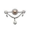 Edwardian Pearl And Diamond Brooch