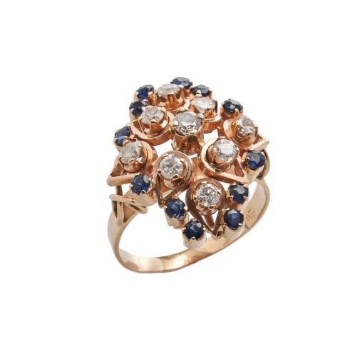 18ct Sapphire and Diamond Dress Ring