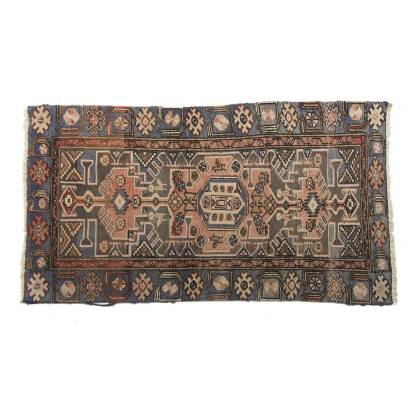 A Semi Antique Persian Hamadan Hand Knotted Rug