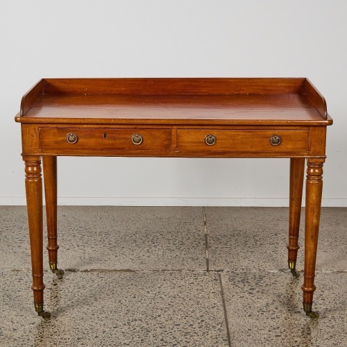 A Victorian Mahogany Top Drawer Desk