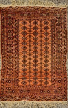 An Afghan Hand-Knotted Wool Rug, Turkmen Design