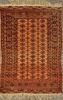An Afghan Hand-Knotted Wool Rug, Turkmen Design