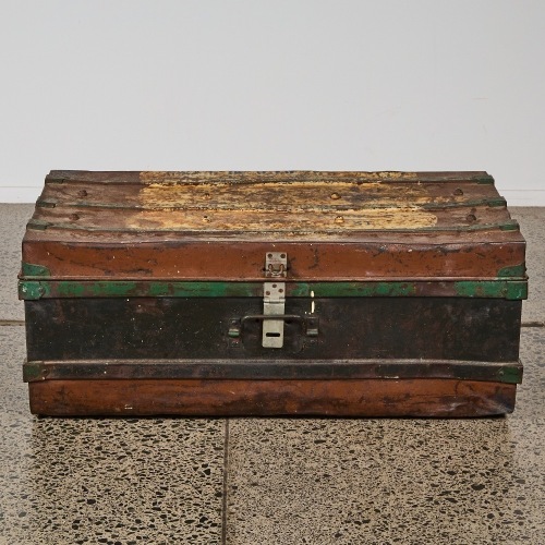 An Early New Zealand Railways Metal Storage Trunk