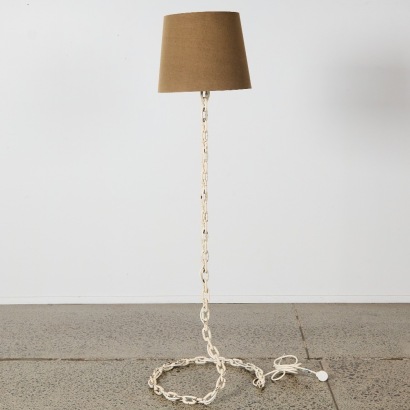 A Vintage Brutalist Chain Floor Lamp