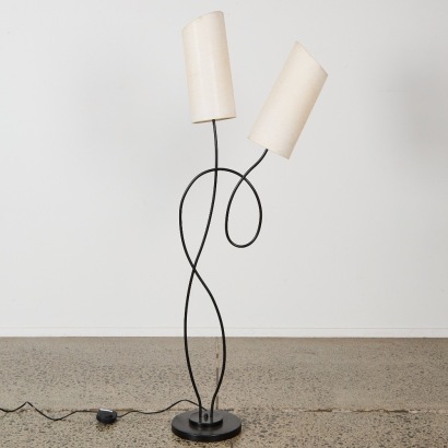 A Postmodern Two-Lamp Floor Lamp