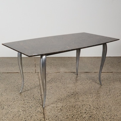 A Polished Granite Dining Table After Marc Berthier's 'Gran Tucano' Design