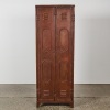 An Industrial-Style Riveted Metal Storage Cabinet