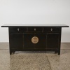 A Black Lacquered Chinese-Style Sideboard