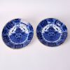 A Pair of Dutch 18th&ndash;19th Century Chinese-Style Blue and White &lsquo;Floral&rsquo; Dishes