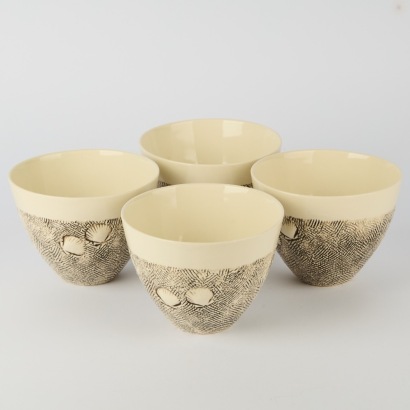 A Set of Four Royce McGlashen Pottery Bowls