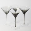 A set of four Broste Copenhagen Smoke Martini Glasses