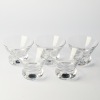 A collection of five Krosno Modernist Whiskey Glasses with Bubble Base