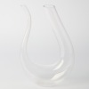 A Lyre shaped Handblown Red Wine Decanter