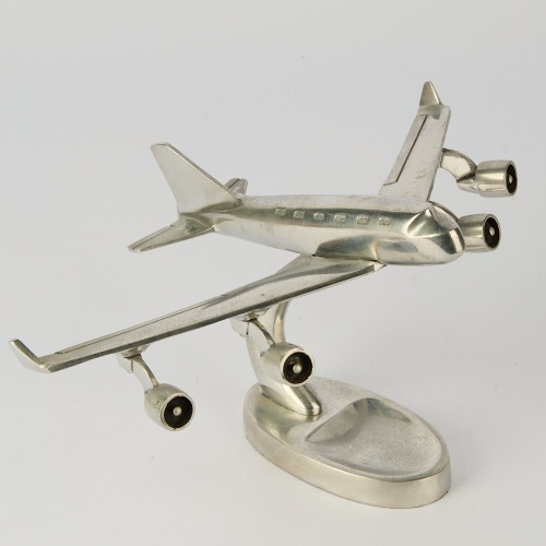 An Aluminum Aeroplane Desktop Piece