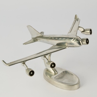 An Aluminum Aeroplane Desktop Piece