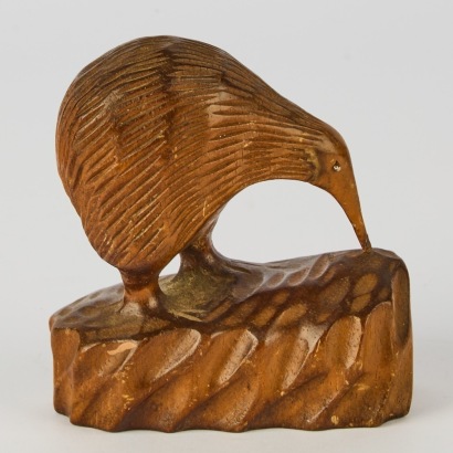 A Vintage Hand Carved Kiwi