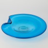 A Garry Nash 93 Large Lipped Footed Art Glass Bowl