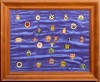 A Framed English Premiership Badge Collection
