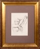 A Female Nude Sketch by Francine Van Hove, "Karen at Rest", 1983, Reproduction Print