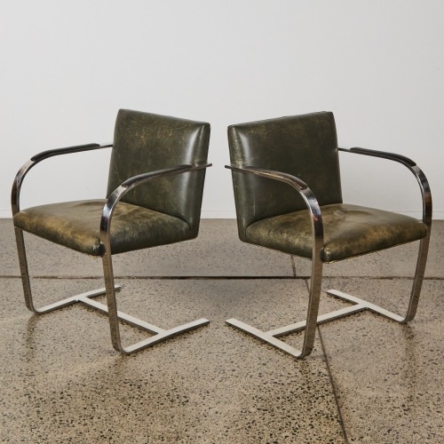 A Pair of Brno Chairs Attributed to Mies van der Rohe