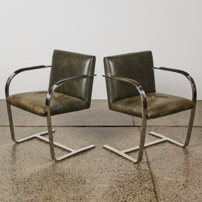 A Pair of Brno Chairs Attributed to Mies van der Rohe