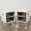 A Pair of Wicker Bedside Cabinets - 2
