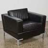 A Leather Lounge Chair by PLN Group NZ
