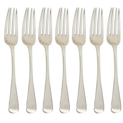 A Set of Eight Matching William IV Table Forks