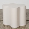 A Biomorphic White Side Table