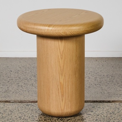 A Light Oak Side Table