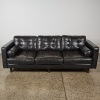 A Copenhagen Mid-Century Black Leather Sofa - 2