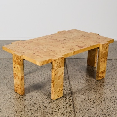 A C&B Leon Burl Wood Coffee Table
