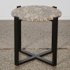 A Dark Marble Side Table