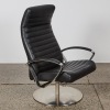A BoConcept Leather Wing Armchair