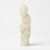 A Chinese Qing Dynasty Carved White Hetian Jade Figure