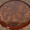A Chinese Early 20th Century Circular Low Tea Table Carved with Figure Decoration - 2
