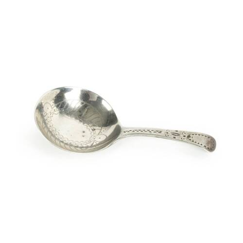 A Georgian Sterling Silver Caddy Spoon