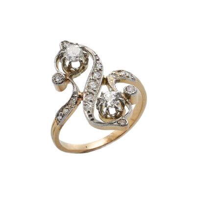 18ct Edwardian "Toi et Moi" Diamond Ring