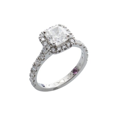 1.51ct Cushion F VS2 GIA Important Diamond Ring