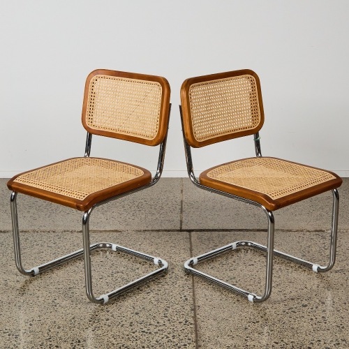 A Pair of Marcel Breuer Style Chairs