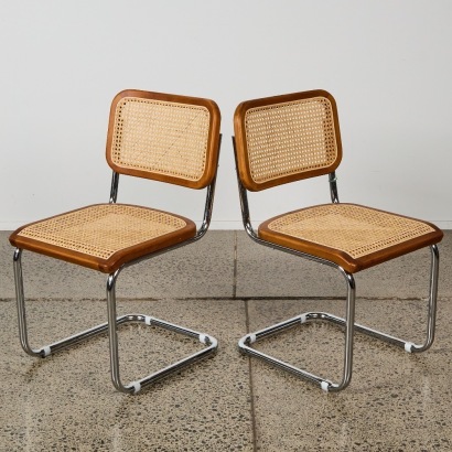 A Pair of Marcel Breuer Style Chairs