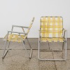 A Pair of Retro Yellow Folding Chairs - 2