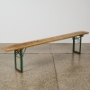 A German Beer Hall Folding Bench Seat