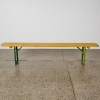 A German Beer Hall Folding Bench Seat - 2