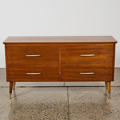 A Mid-Century Mahogany Lowboy