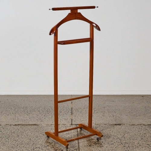 A Mid-Century Italian Valet Stand by Fratelli Reguitti on Castors