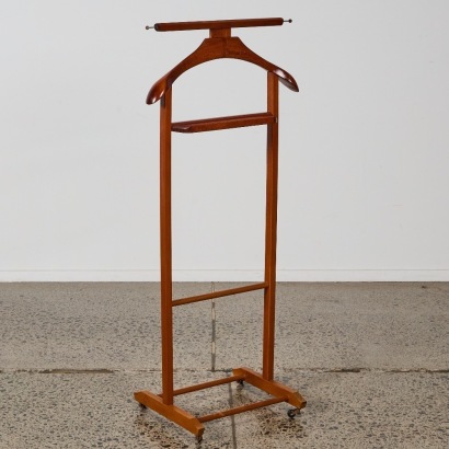 A Mid-Century Italian Valet Stand by Fratelli Reguitti on Castors