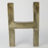 A Large Metal Letter 'H' Wall Sign