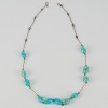 A Blue Bohemian Lampwork Bead Necklace