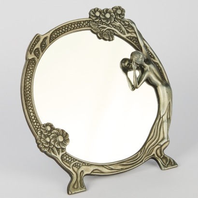 An Art Nouveau Vanity Mirror